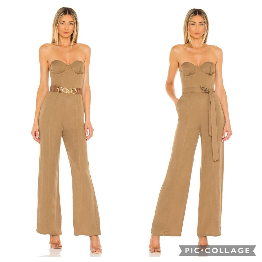NWT Lovers + Friends “Steph” Strapless Jumpsuit